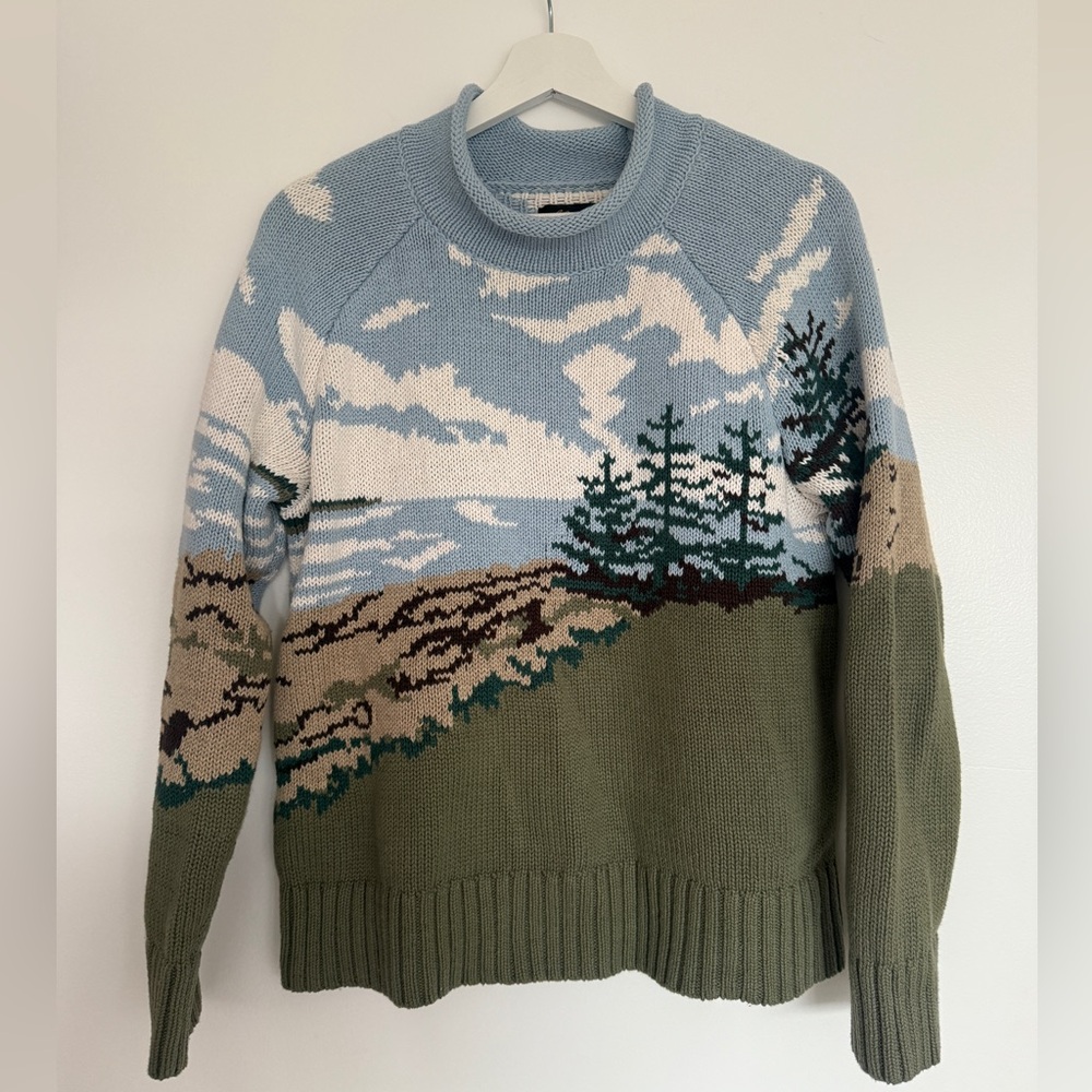 LL Bean Signature Scenic Rollneck Sweater 100% organic cotton